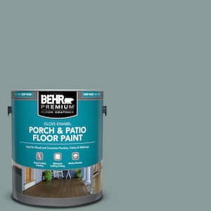 1 gal. Home Decorators Collection #HDC-AC-23 Provence Blue Gloss Enamel Interior/Exterior Porch and Patio Floor Paint