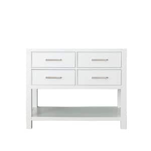 Brooks 42 in. Vanity Cabinet Only in White
