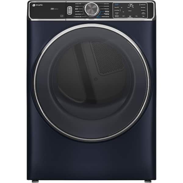 GE Profile 7.8 cu. ft. vented Electric Dryer in Sapphire Blue with Steam and Sanitize Cycle, ENERGY STAR