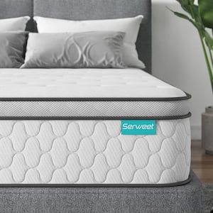 Serleep Queen Medium Hybrid 12 in. Bed-in-a-Box Mattress