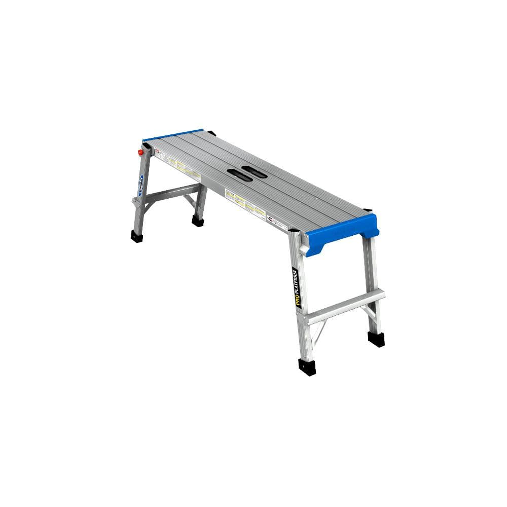 knelpunt spuiten bruid Werner 20 in. x 45 in. x 12 in. Aluminum Pro Work Platform with 300 lbs.  Load Capacity AP-25 - The Home Depot