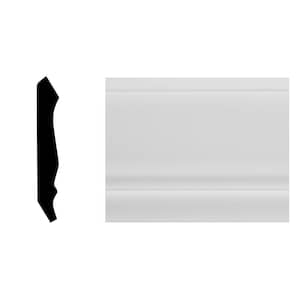 2435 9/16 in. x 3-5/8 in. x 8 ft. PVC Composite White Crown Moulding