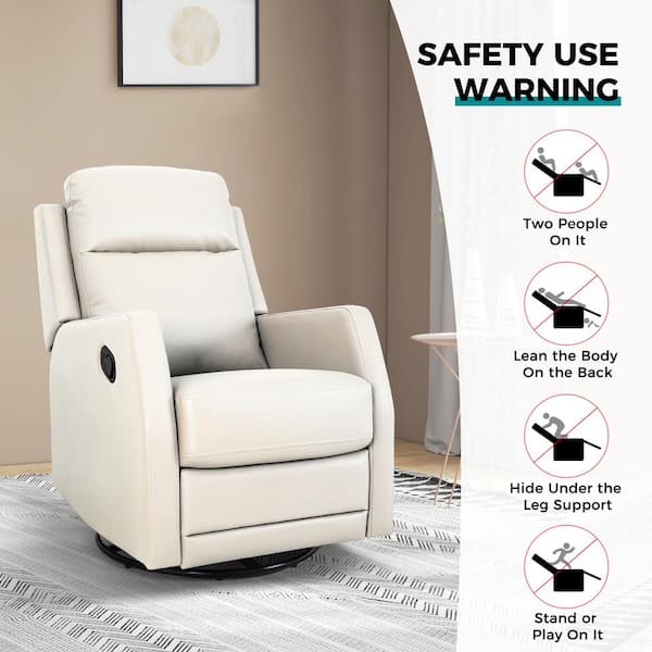 Ivory rocker outlet recliner