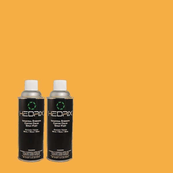 Hedrix 11 oz. Match of 290B-6 Squash Gloss Custom Spray Paint (2-Pack)