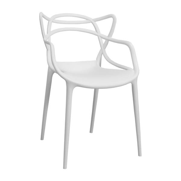white plastic chairs