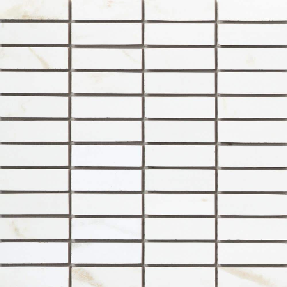Visconde Oro 12 in. x 12 in. Rectangular, Stacked Matte Porcelain Mosaic Floor and Wall Tile (0.95 sq. ft./Case, 1 pc) price history on PriceWatchPro
