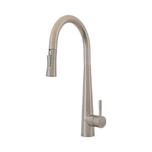 Durrani Single Handle Pull-Down Sprayer Kitchen Faucet in Brushed Nickel