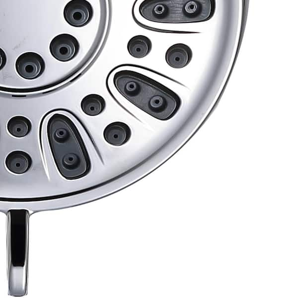 Glacier Bay 3-Spray Patterns with 1.8 GPM 5.4 in Wall Mount Fixed Shower  Head with Adjustable Shower Arm in Chrome 3075-512-WS1 - The Home Depot