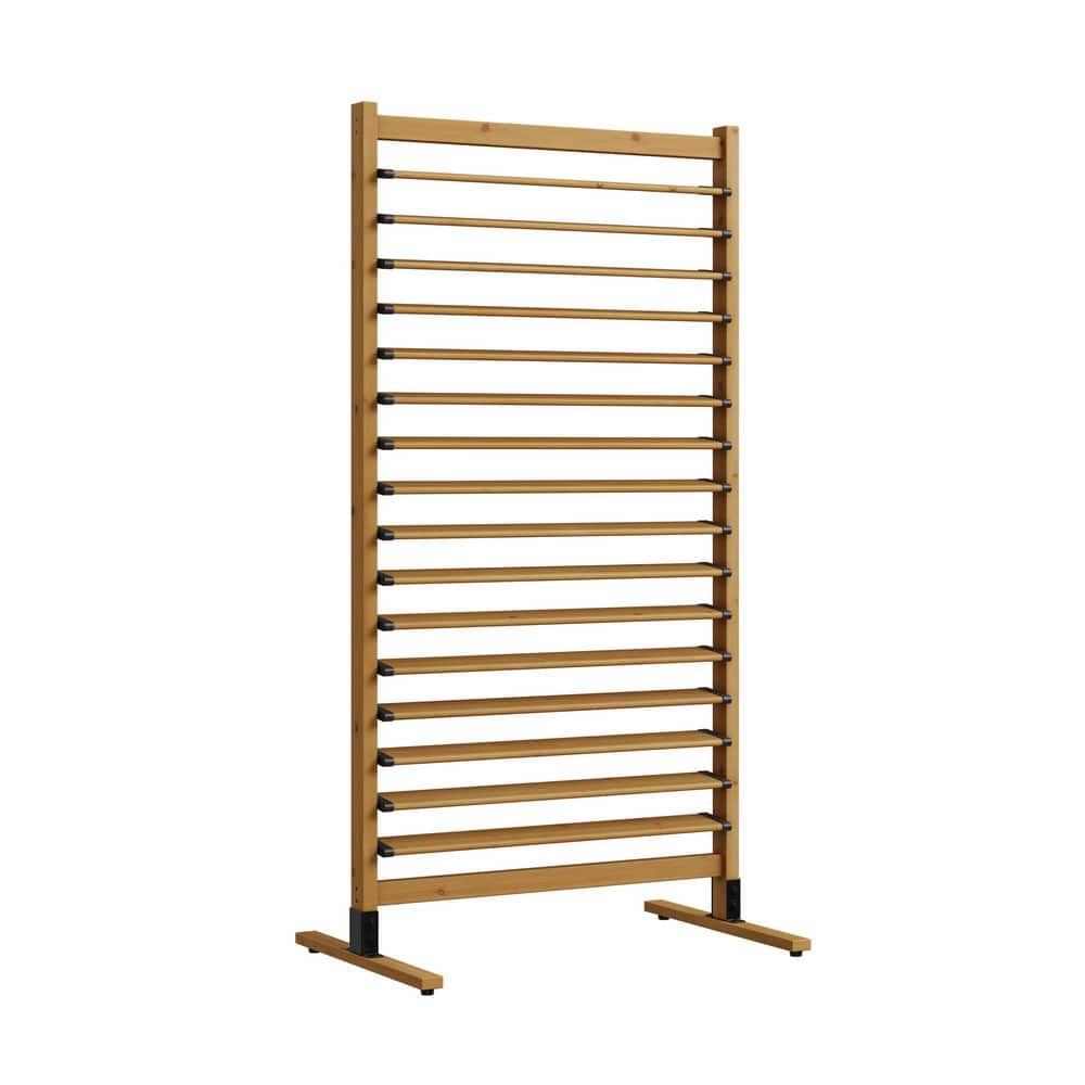 Solara 6 ft. H x 3.1 ft. W Freestanding or Surface Mounted Dynamic Louvered Wood Privacy Screen, Flat Top Style, 1 Panel price history on PriceWatchPro