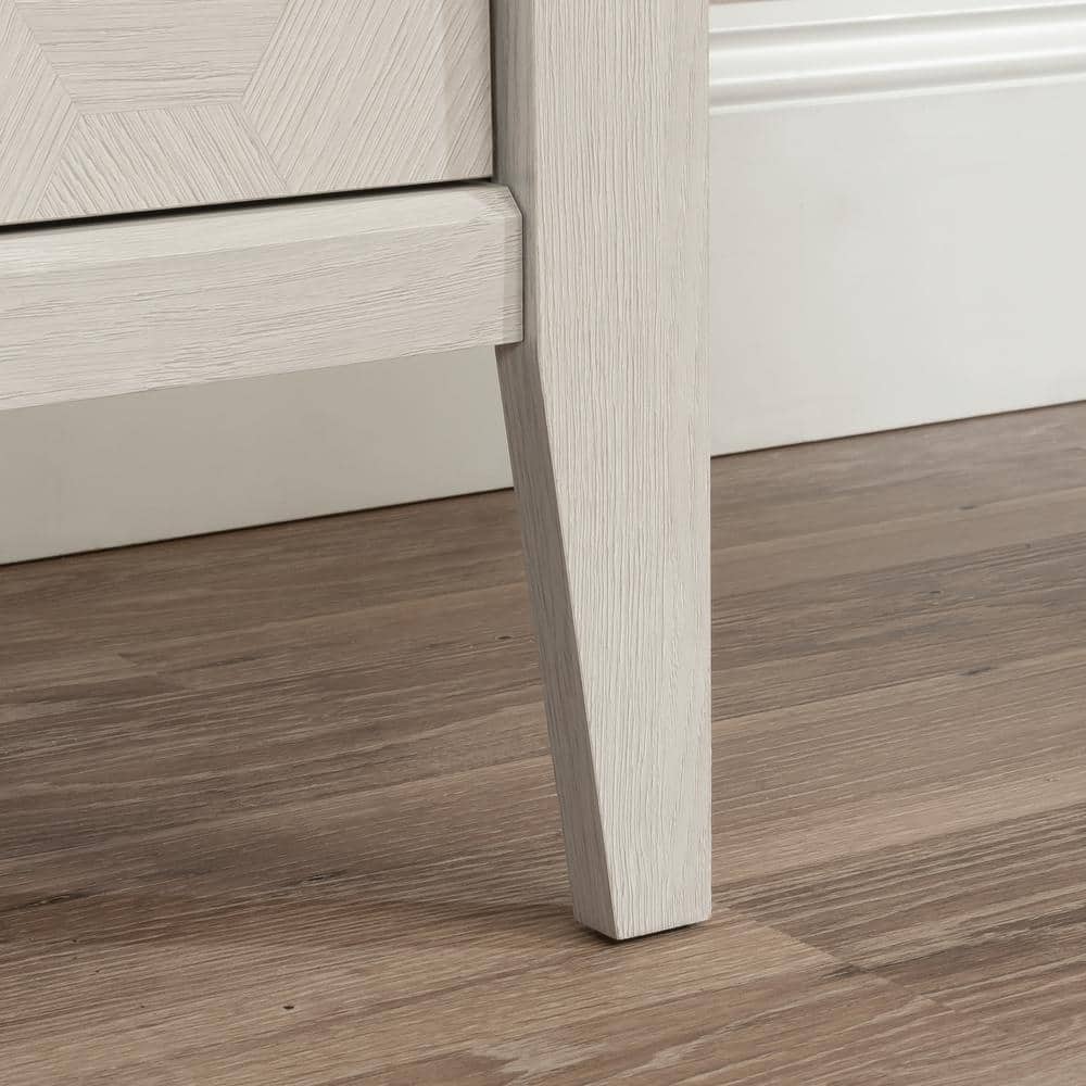 Glacier Oak 2-Drawer Lockable Lateral File Cabinet
