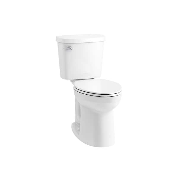 Joist 2-Piece Complete Solution 1.28 GPF Single Flush Elongated Toilet in White (Seat Included)