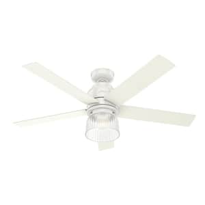 Grove Park 52 in. Indoor Fresh White Ceiling Fan with Light Kit and Wall Switch