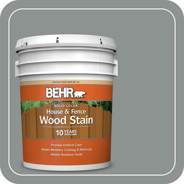 5 gal. #SC-125 Stonehedge Solid Color House and Fence Exterior Wood Stain