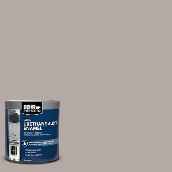BEHR PREMIUM 1 qt. #N140-3 Metropolis Satin Enamel Urethane Alkyd Interior/Exterior Paint