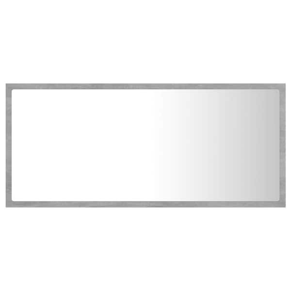 Unbranded 35.4 in. W x 14.6 in. H Rectangular Wood Framed Wall Mount LED Modern Decor Bathroom Vanity Mirror