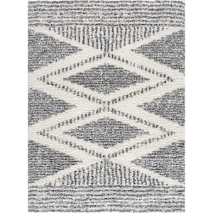 Trunding Charcoal/ Cream 9 ft. X 12 ft. Area Rug