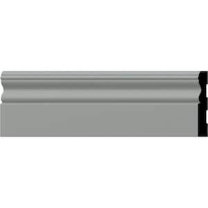 SAMPLE - 5/8 in. x 12 in. x 4-1/8 in. Urethane Smooth Classic Panel Moulding