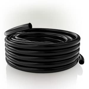 1/2 in. I.D. x 3/4 in. O.D. x 100 ft. Black Flexible Vinyl Tubing for Koi Ponds, AC, Pump Discharge and More