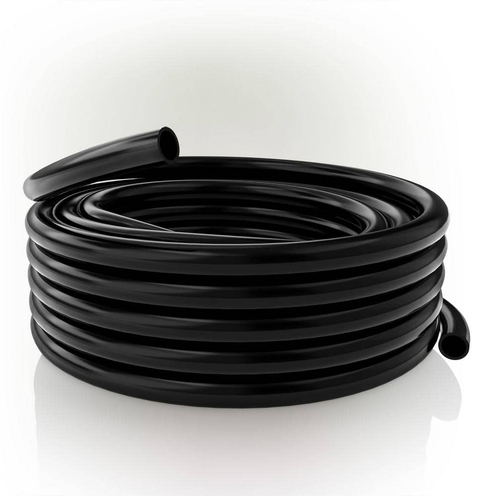 1/4 in. I.D. x 3/8 in. O.D. x 100 ft. Black Flexible Vinyl Tubing for Koi P