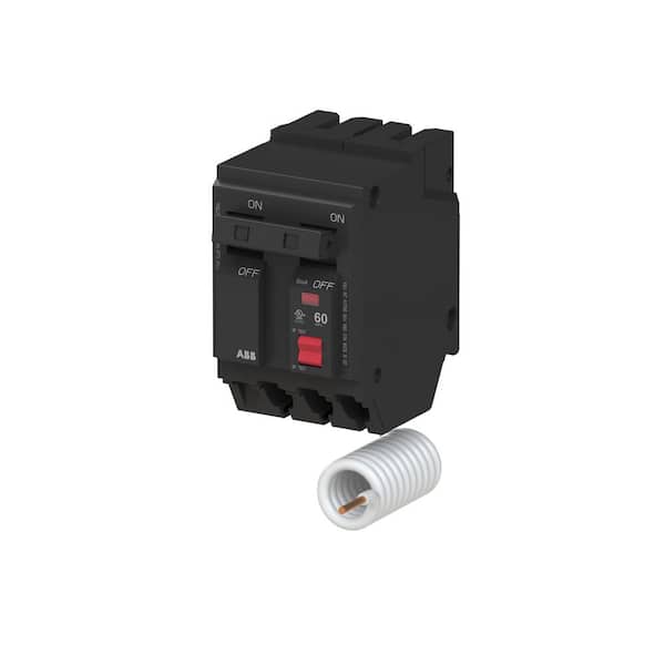 ABB 60 Amp Double Pole Ground Fault Breaker with Self-Test (THQL2160GFT2A)
