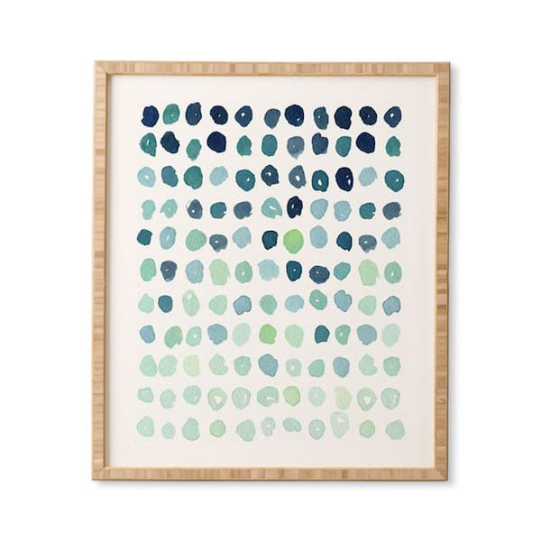 DenyDesigns. Social Proper Fallen Framed Abstract Wall Art Print 19 in. x 22.4 in.