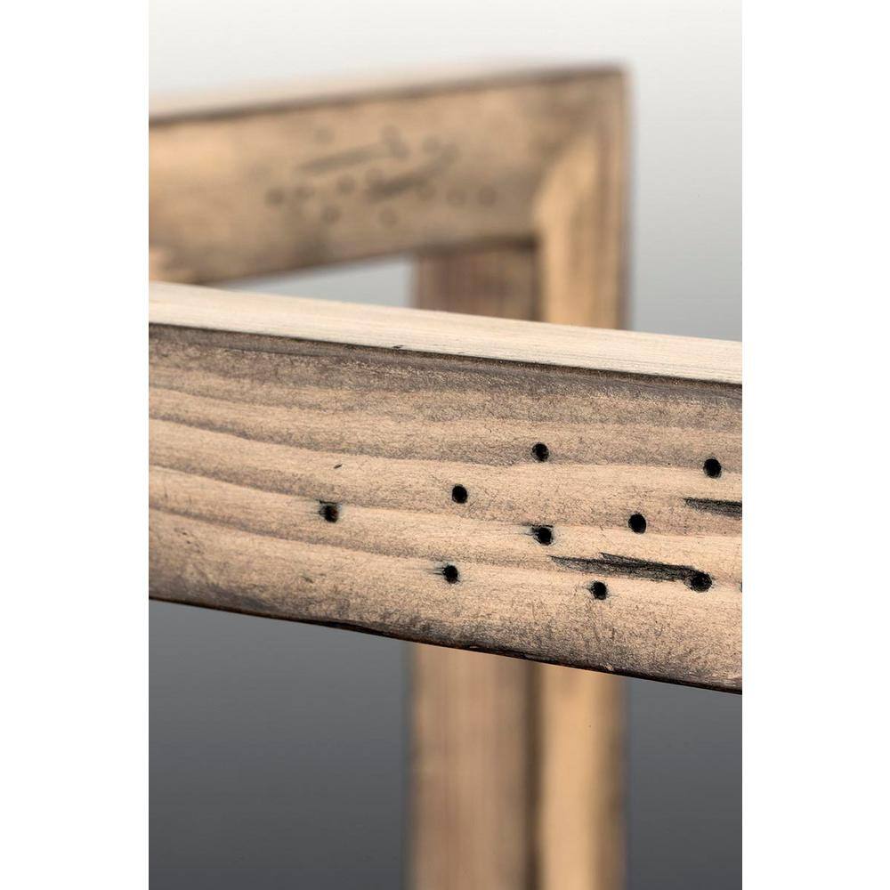 Turnbury Galvanized Steel and Wood Mini Pendant Light