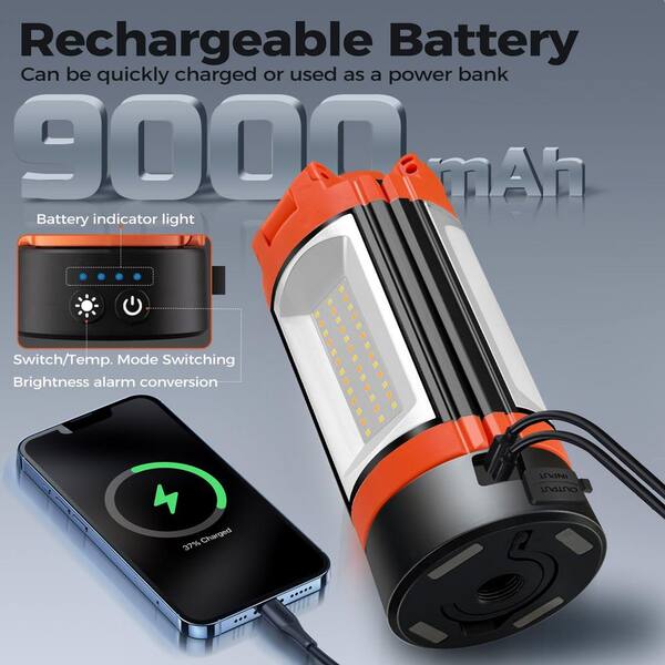 2200 Lumens LED Rechargeable Work Light with Adjustable Stand
