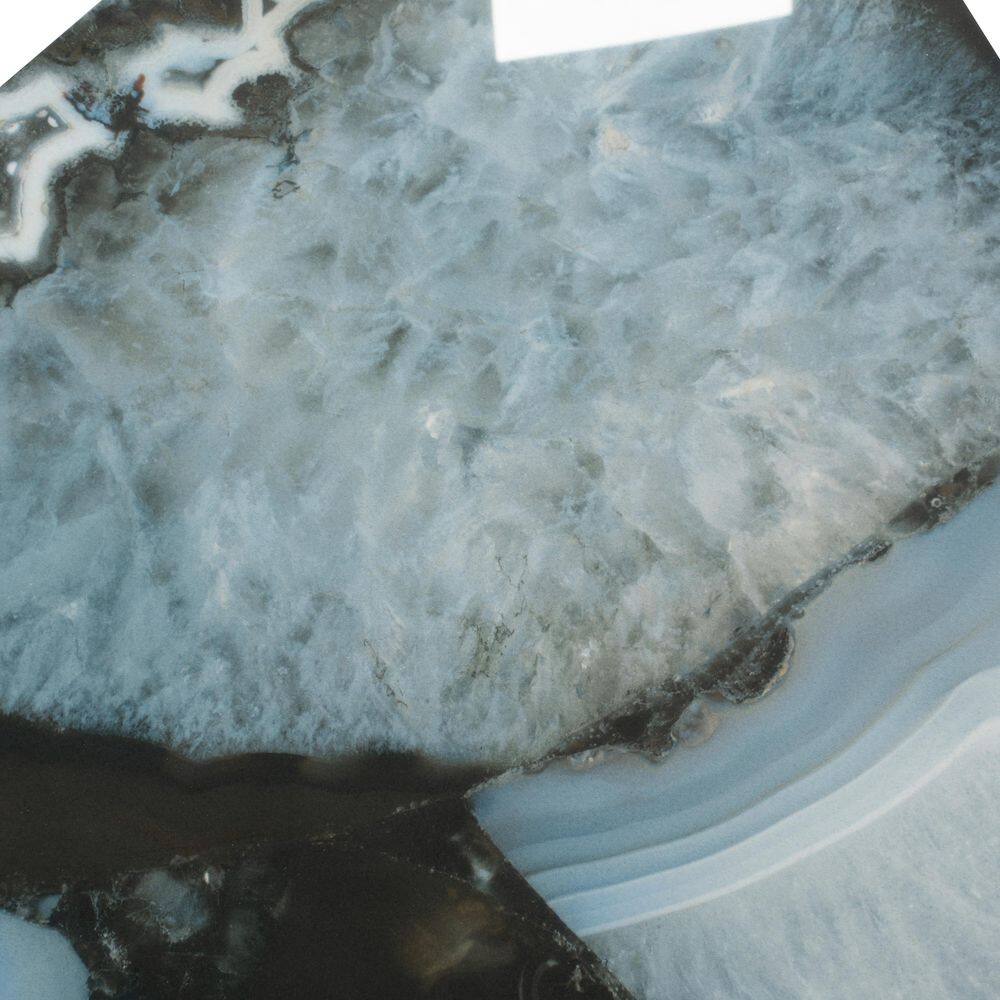 Splendor 4 in. x 4 in. Lappato Icy Blue Porcelain Geode Agate Large Format Tile Sample (0.14 sq. ft.) price history on PriceWatchPro