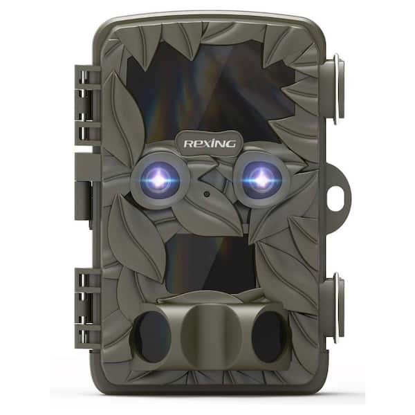 Misopily Outdoor Dual Camera Trail Cam with Motion Sensor and Night Vision 20MP 4K Plus FHD Ultra HD Video 512GB IP66 Rating