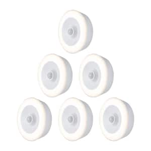 Battery Operated Motion Sensing LED Puck Lights (6-Pack)