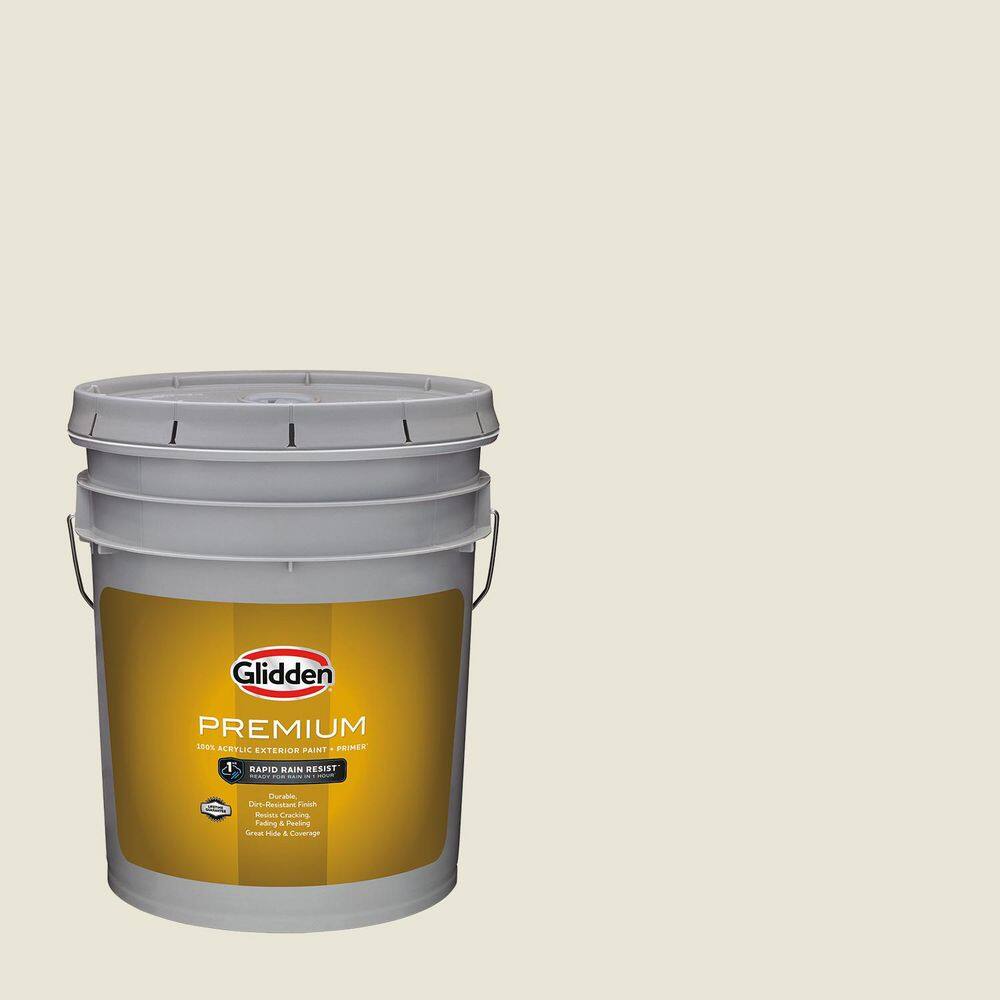 Glidden Premium - 5 gal. PPG1097-1 Cold Foam Flat Exterior Latex Paint