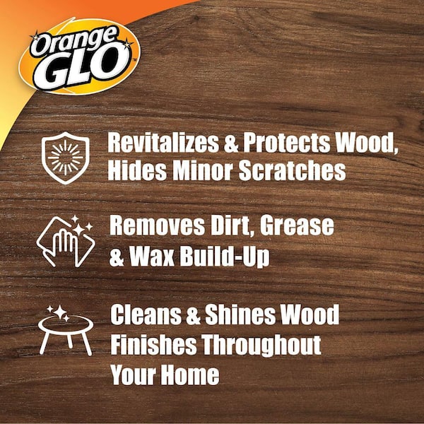 Orange GLO 16 oz. Wood Furniture 2-in-1 Clean Polish Spray 5703711995 - The  Home Depot