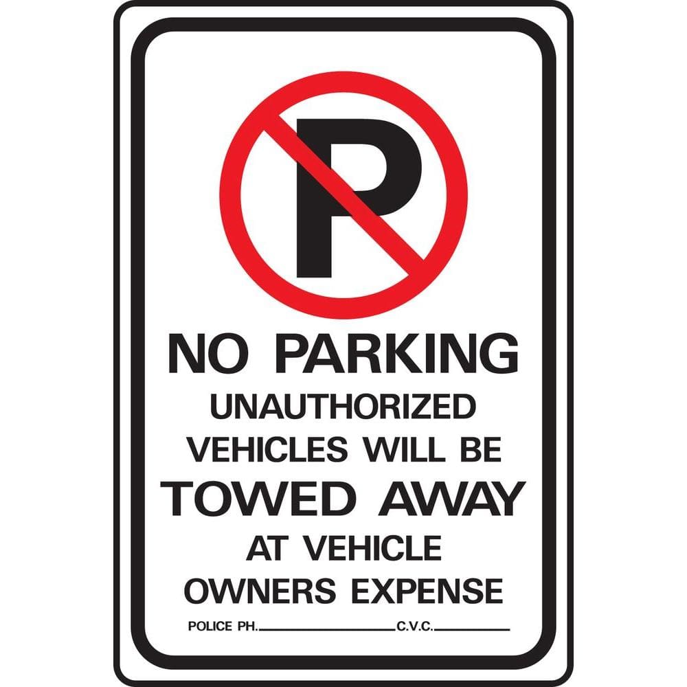 Vehicle Parking Sign