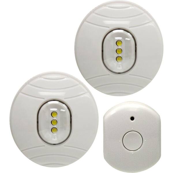 GE LED Puck Lights (2-Pack) with Wireless Remote Control