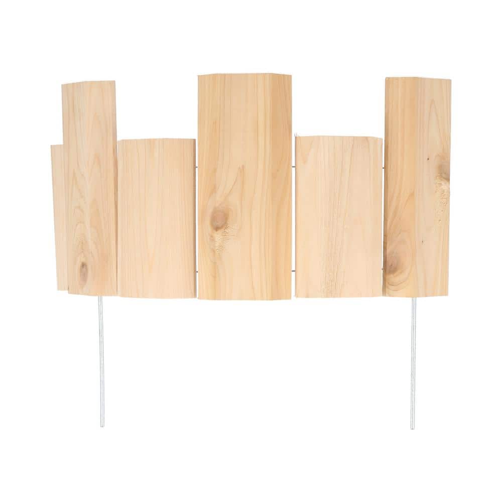 18-inch Natural Cedar Wood Landscape Edging (12-pack)