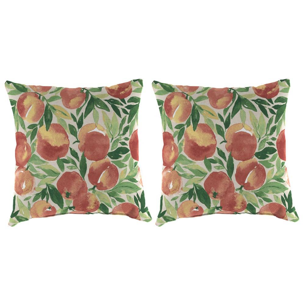 16 in. L x 16 in. W x 4 in. T Square Outdoor Throw Pillow in Lodge Umber (2-Pack) price history on PriceWatchPro