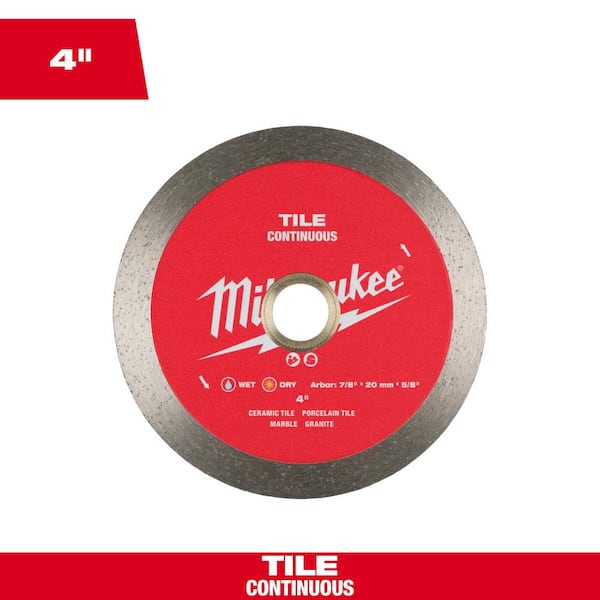 Milwaukee 7 in. Continuous Tile Diamond Blade for Precise Tile Cutting