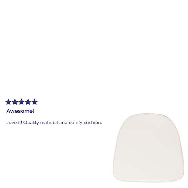 Soft Ivory Fabric Chiavari Cushion Chair Pad