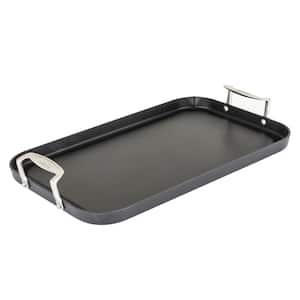 Hard Anodized Aluminum Nonstick 18 in. Double Burner Griddle