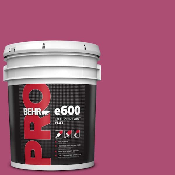 BEHR PRO 5 Gal. #100B-7 Hot Pink Flat Exterior Paint