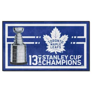Toronto Maple Leafs Blue Dynasty 3 ft. x 5 ft. Plush Area Rug