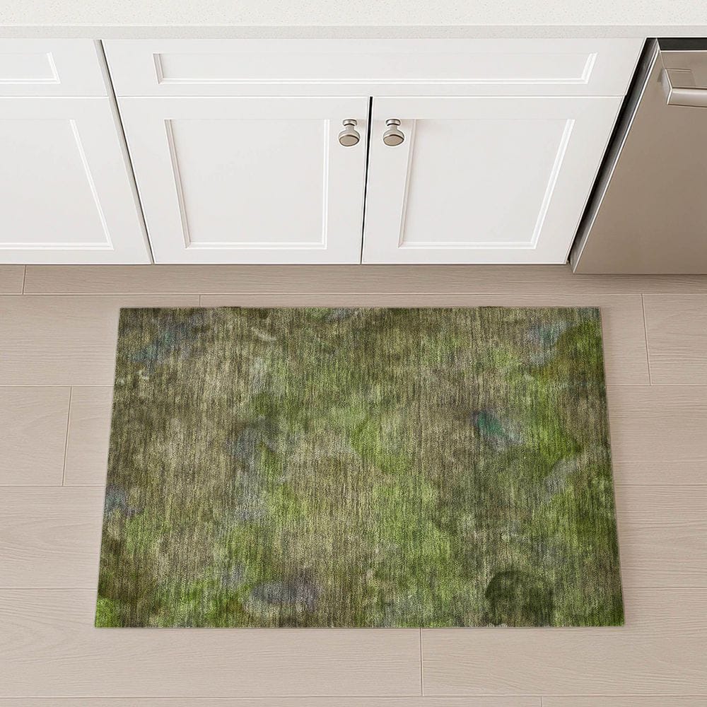 Chantille Machine Washable Indoor/Outdoor Abstract ACN2312 Olive 2 ft. x 3 ft. Accent Rug price history on PriceWatchPro
