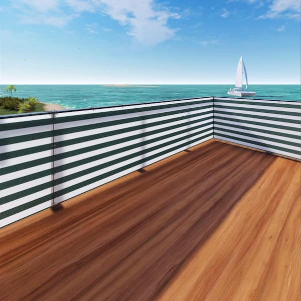 3 ft. x 15 ft. Deck Balcony Privacy Screen for Deck Pool Fence Railings Apartment Balcony Privacy Screen
