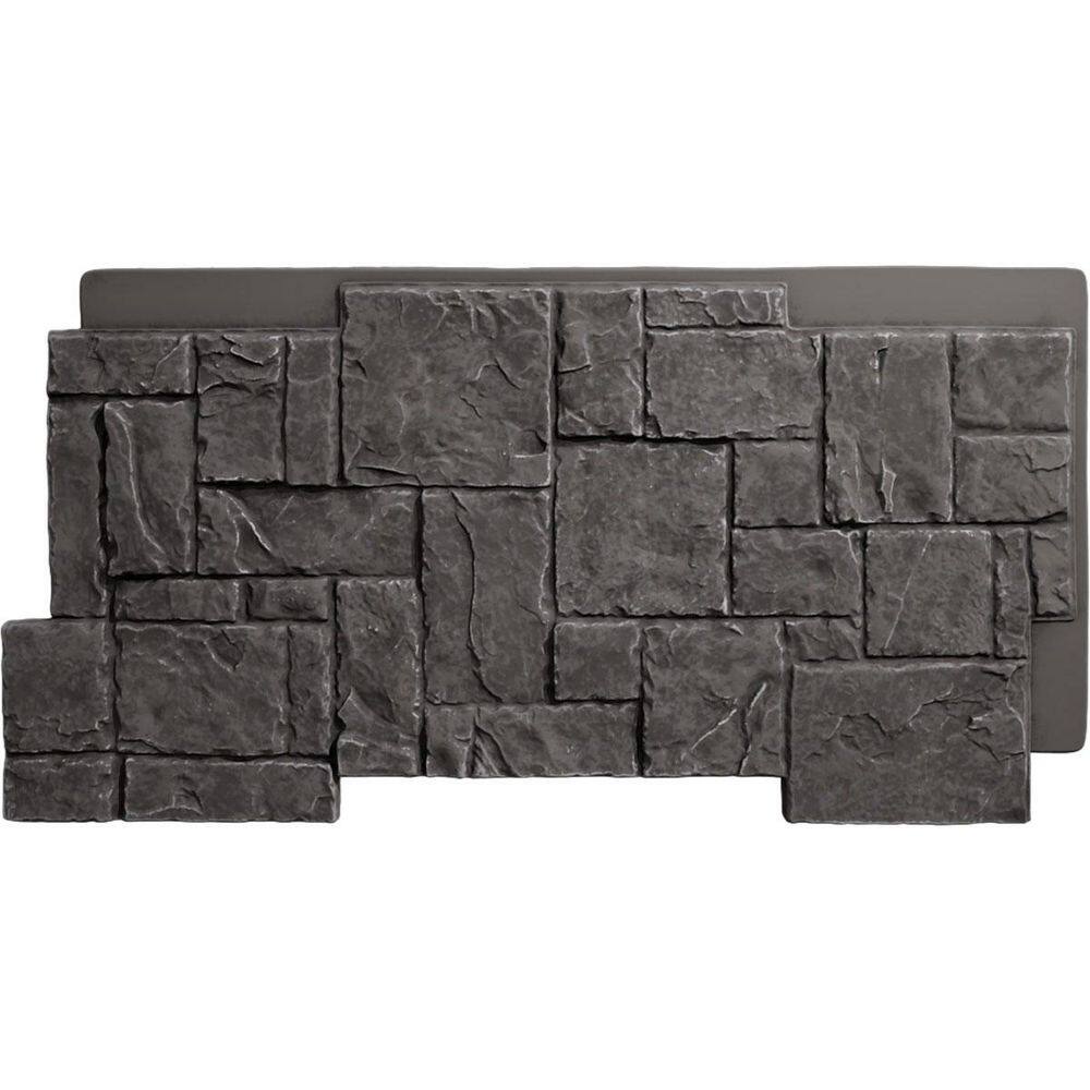 "EverStone Castle Rock Faux Stone Panel, 49""W x 24 1/2""H x 1 1/4""D, Graphite Color" price history on PriceWatchPro