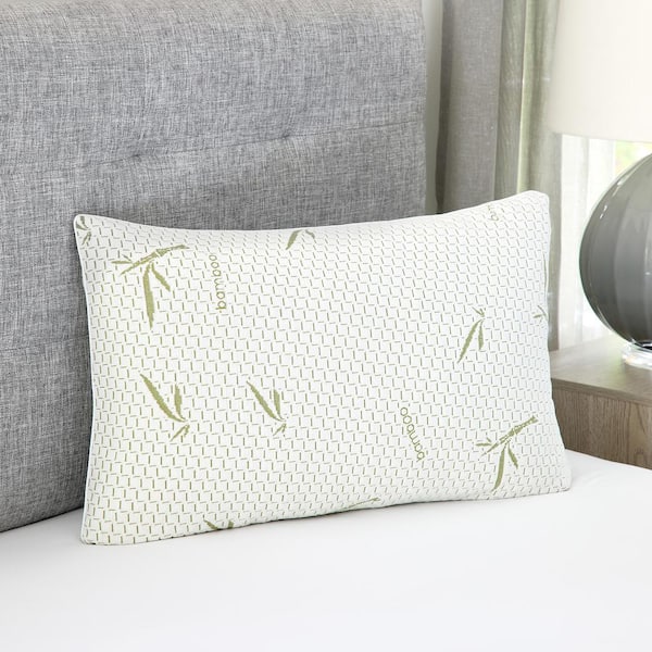 BODIPEDIC Rayon from Bamboo Infused Cover Gel-Infused Memory Foam Cluster Jumbo Bed Pillow