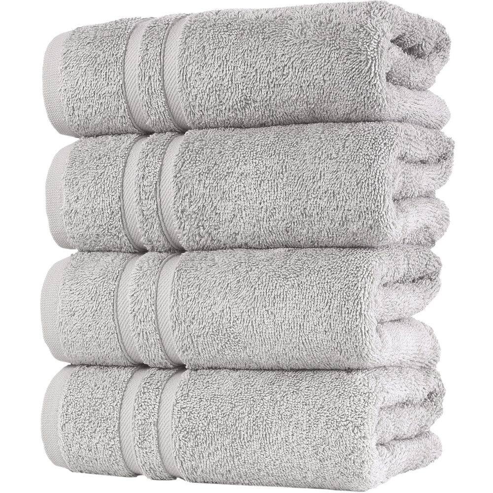 Hawmam Linen Pack of 4 Hand Towels Turkish Cotton Premium Quality Soft ...