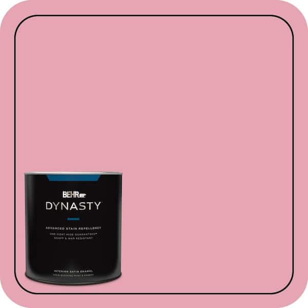 BEHR DYNASTY 1 qt. #P140-3 Love At First Sight Satin Enamel Interior Stain-Blocking Paint & Primer