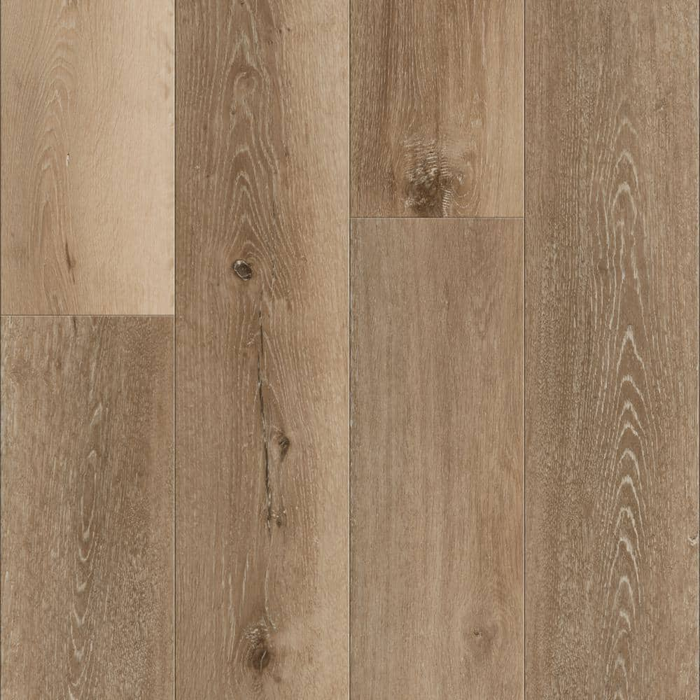 Aqua-Defy Gray Ash 7.12 in. W x 48 in. L Waterproof Luxury Vinyl Plank Flooring (23.77 Sq. ft)