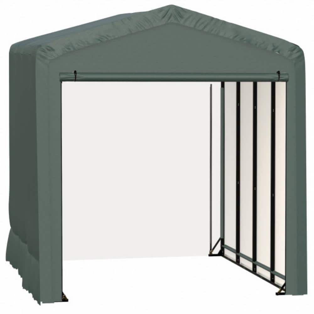 Shelterlogic Sheltertube 14 ft. x 18 ft. x 16 ft. Green Garage