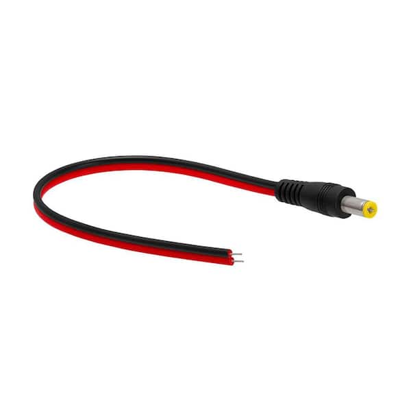 2.1mm plug 1-in 2-out DC Power Pigtail Male for CCTV SECURITY CAMERAS 